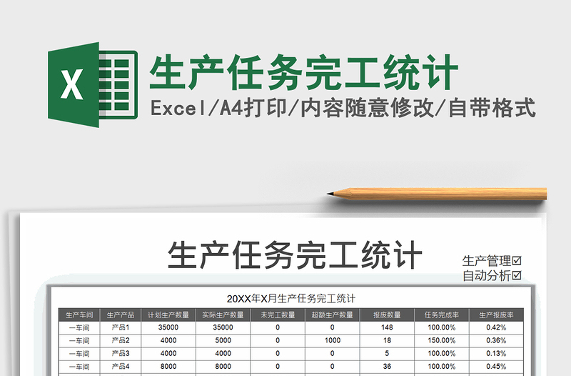 2021年生產(chǎn)任務(wù)完工統(tǒng)計