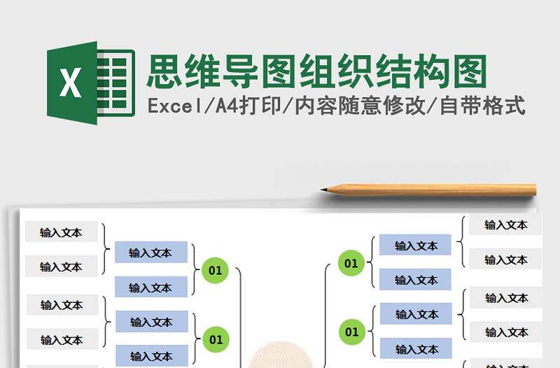 2021年思维导图组织结构图