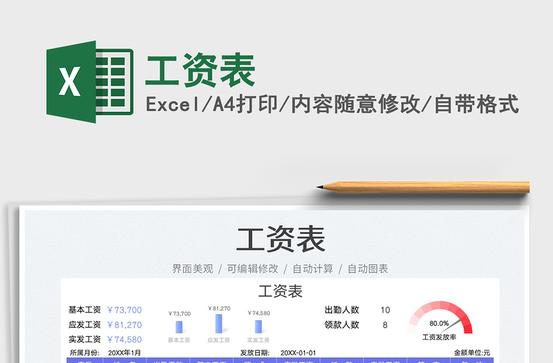 2022工資表免費(fèi)下載