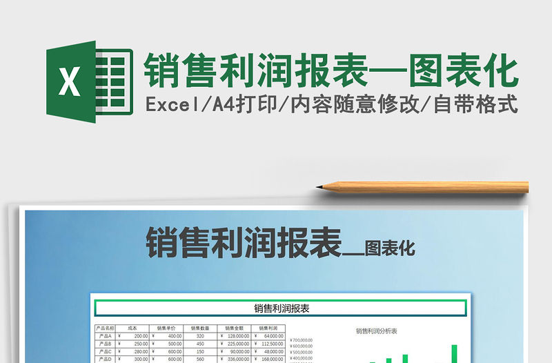 2021年銷售利潤報表—圖表化