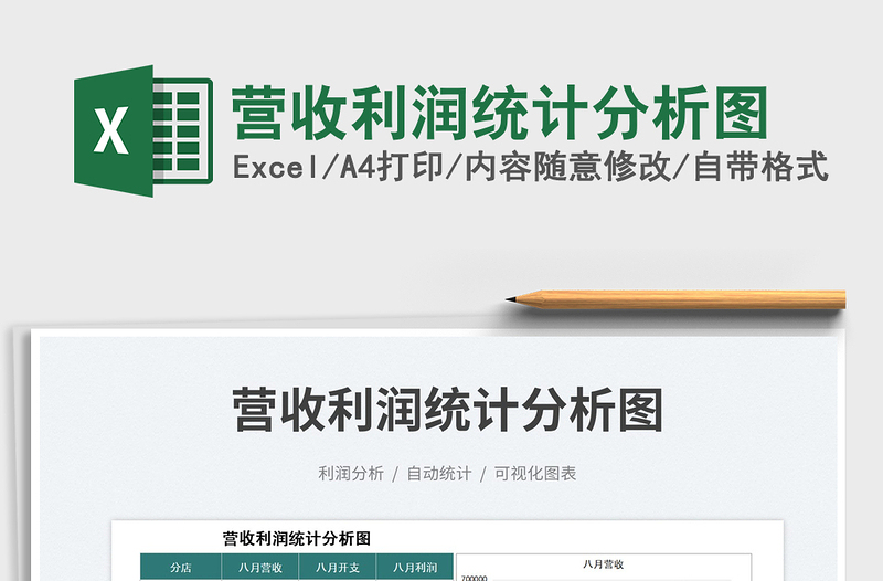 營收利潤統(tǒng)計分析圖