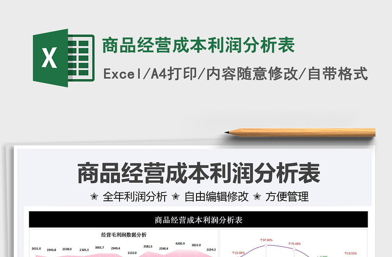 2021商品经营成本利润分析表免费下载