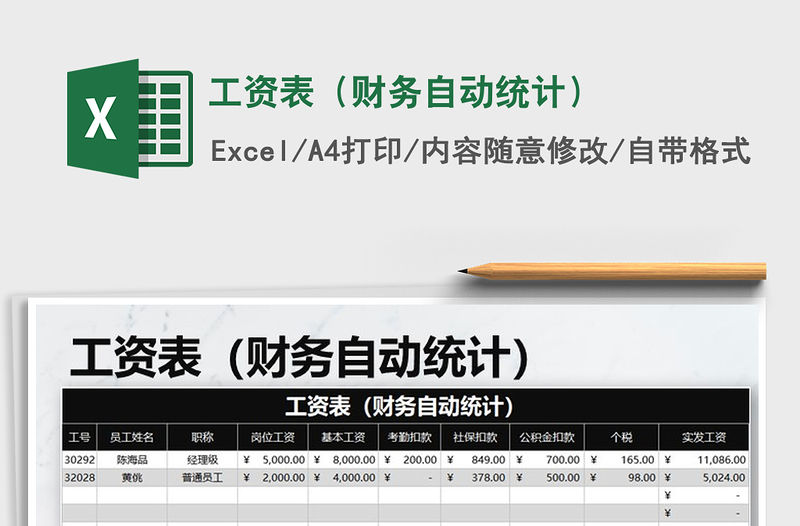 2021年工資表（財(cái)務(wù)自動(dòng)統(tǒng)計(jì)）免費(fèi)下載