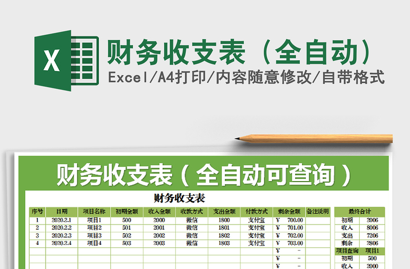 2021年財(cái)務(wù)收支表(全自動(dòng))