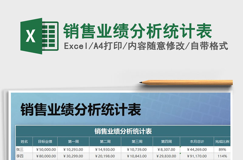 2021年銷售業績分析統計表
