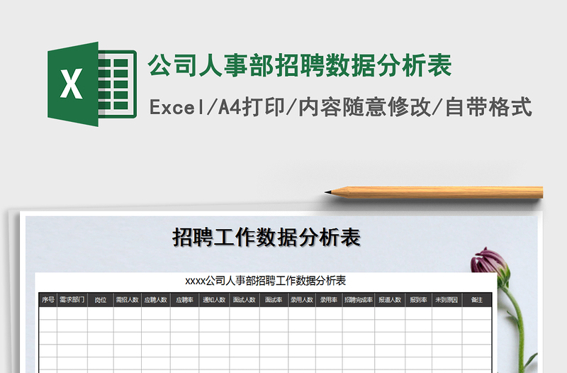 2021年公司人事部招聘數(shù)據(jù)分析表
