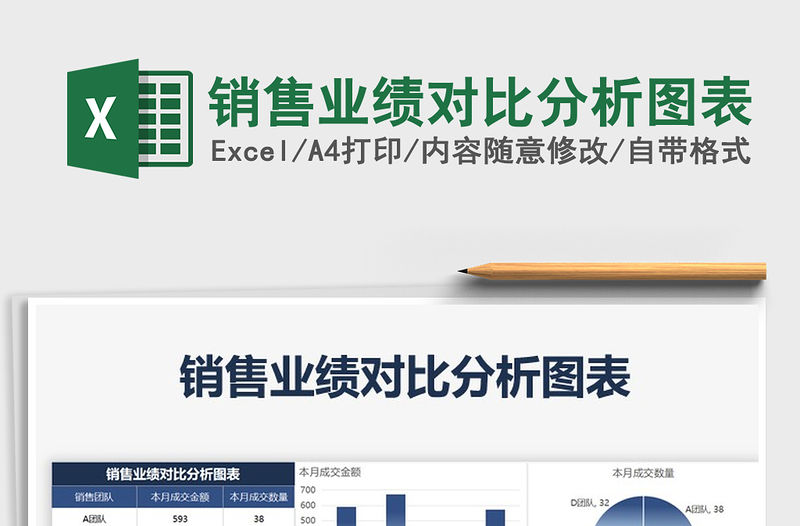 2021年銷售業績對比分析圖表