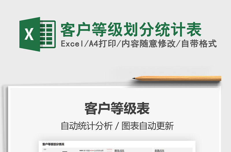 2022客戶等級劃分統計表免費下載