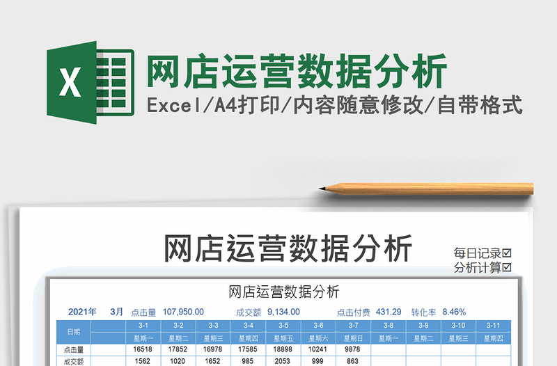 2021年网店运营数据分析