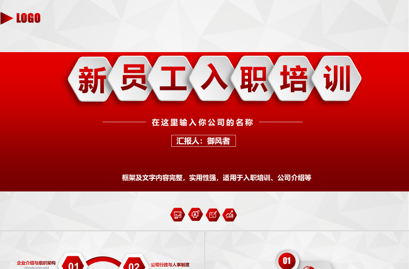 新員工入職培訓(xùn)手冊ppt模板