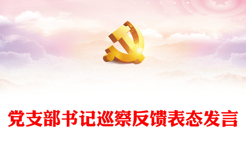 黨支部書記巡察反饋表態(tài)發(fā)言