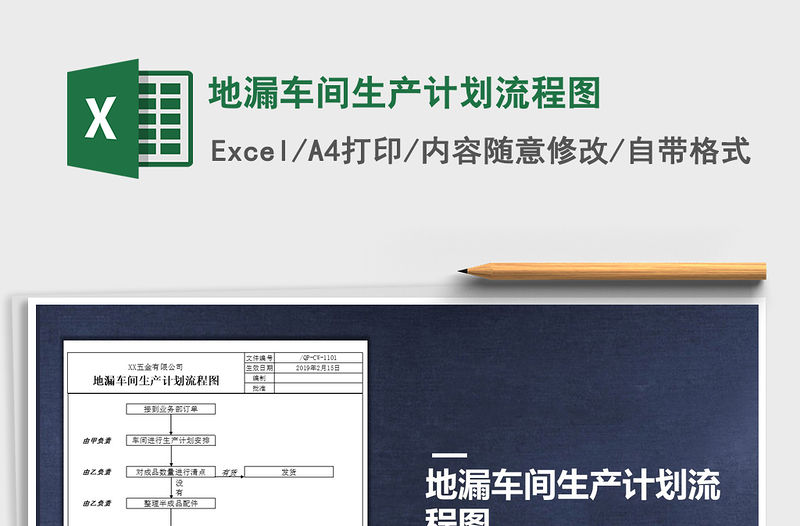 2021年地漏車間生產計劃流程圖