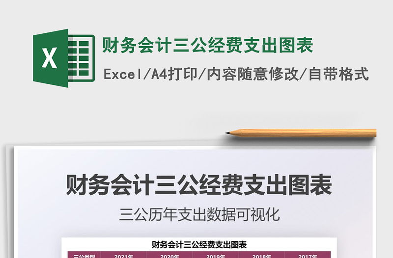 2022財(cái)務(wù)會(huì)計(jì)三公經(jīng)費(fèi)支出圖表免費(fèi)下載