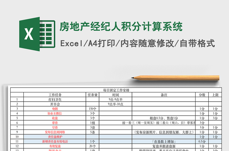 2021年房地产经纪人积分计算系统