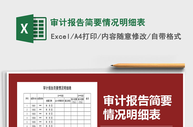 2021年審計報告簡要情況明細表