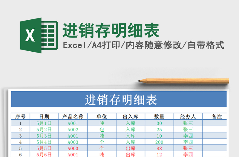 2021年进销存明细表