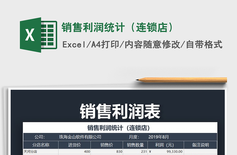 2021年銷售利潤統(tǒng)計(連鎖店)