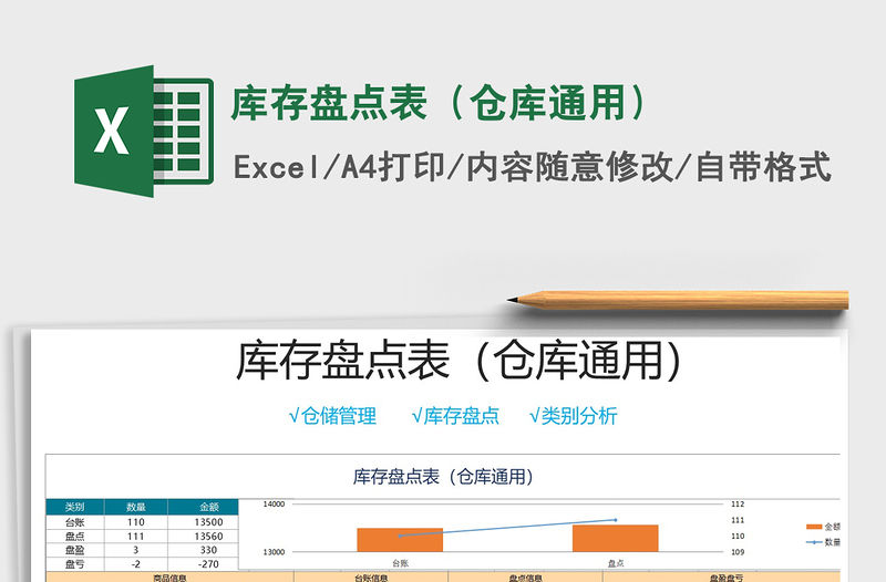 2021年庫存盤點表（倉庫通用）免費下載