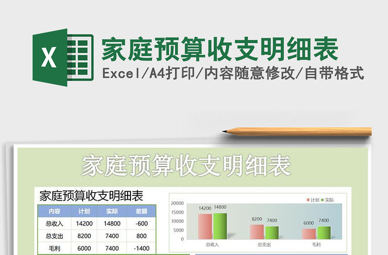 2021年家庭預算收支明細表