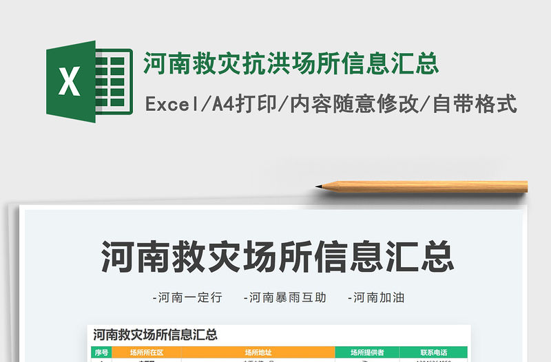 2022河南救災抗洪場所信息匯總免費下載