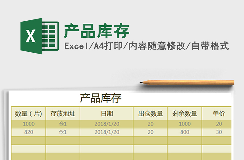 2021年產品庫存