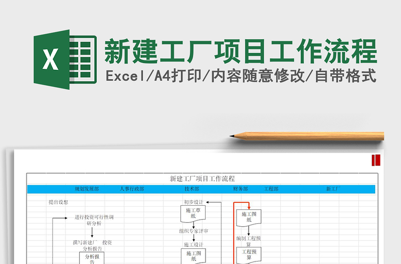 2021年新建工廠項目工作流程