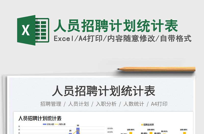 人員招聘計劃統(tǒng)計表免費下載