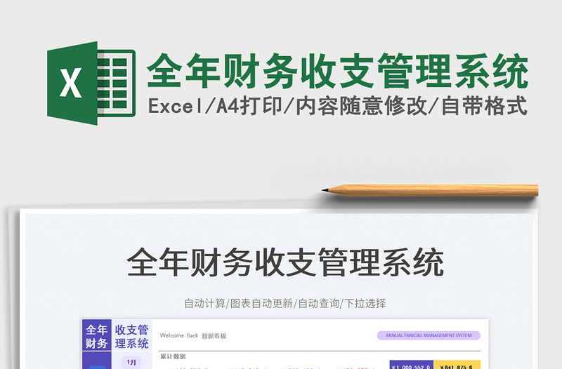 全年财务收支管理系统免费下载