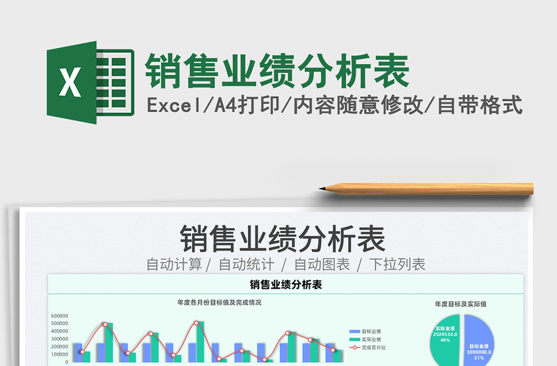 2022銷售業(yè)績分析表免費下載
