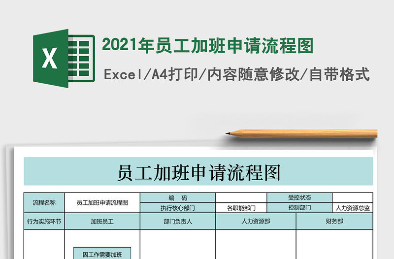 2021年員工加班申請流程圖