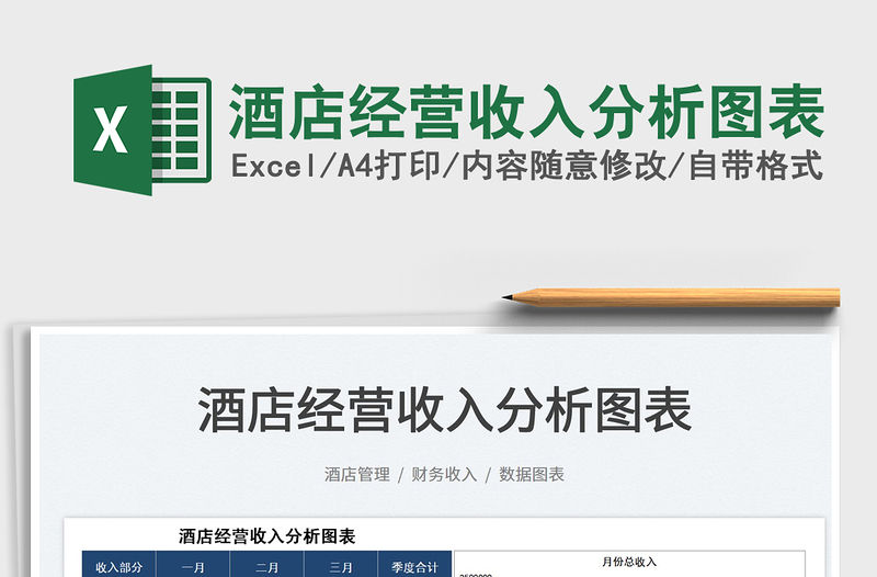 2022酒店經營收入分析圖表免費下載