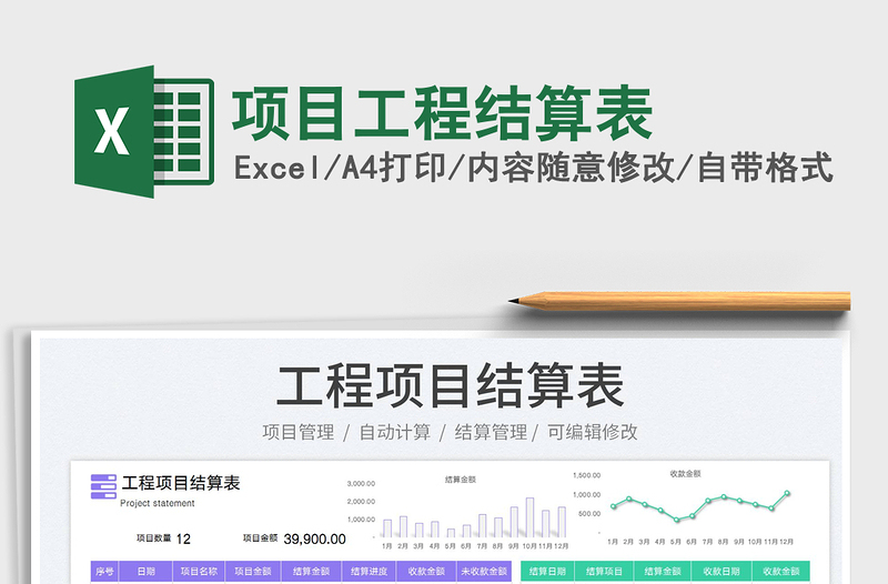 2022項(xiàng)目工程結(jié)算表免費(fèi)下載