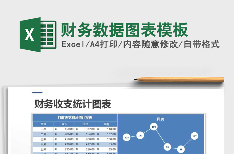 2021年财务数据图表模板