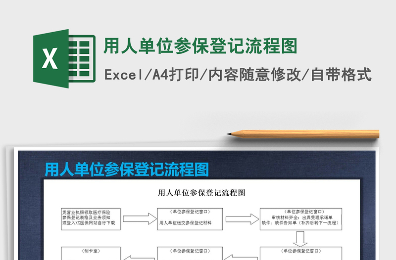 2021年用人單位參保登記流程圖免費(fèi)下載