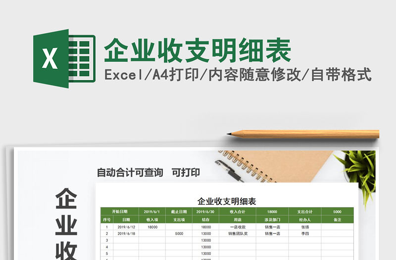 2022年企業收支明細表