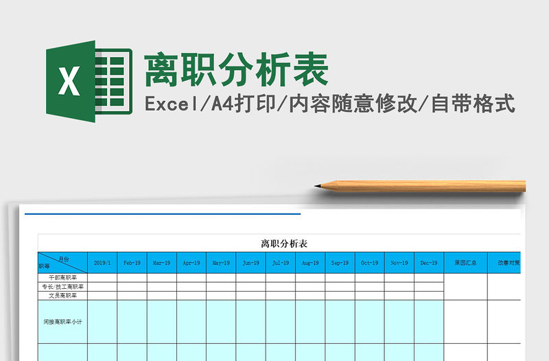 2021年離職分析表