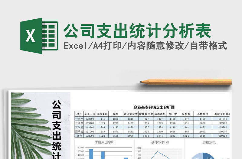 2021年公司支出統(tǒng)計分析表