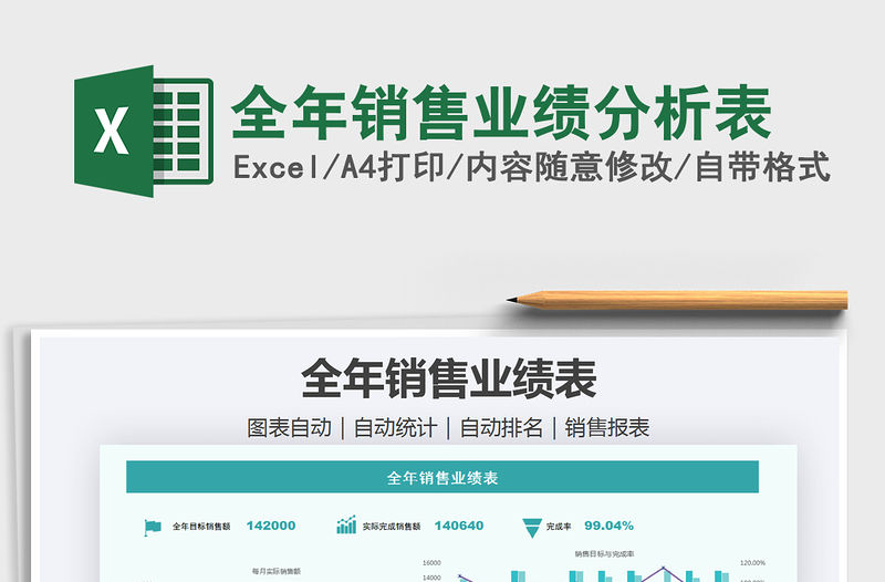 2021年全年銷售業(yè)績(jī)分析表