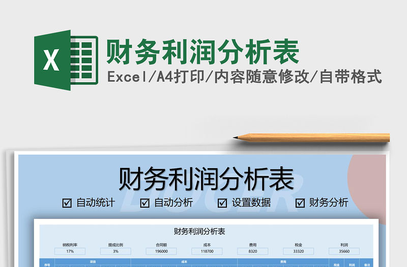 2021年財務利潤分析表