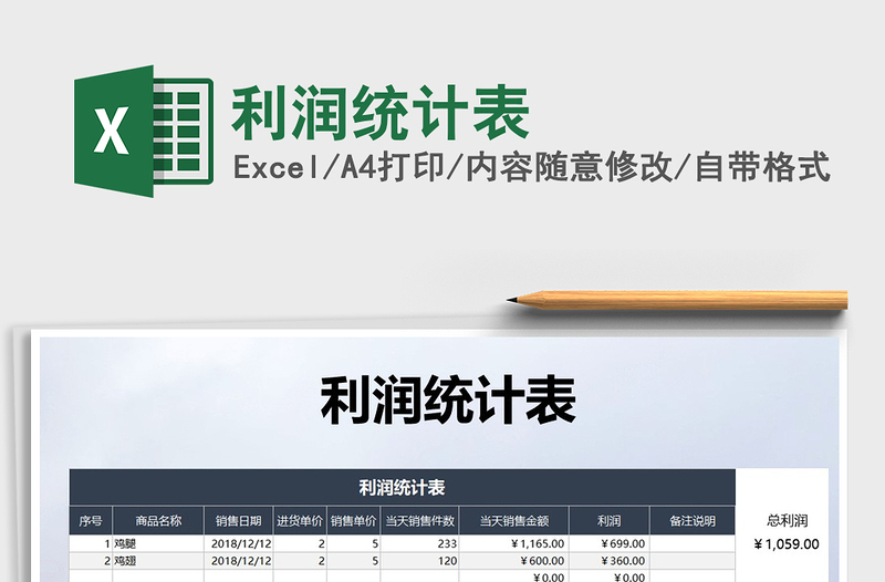 2021年利潤統(tǒng)計表