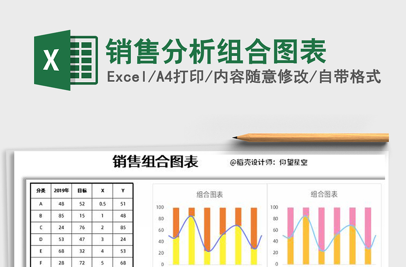 2021年銷(xiāo)售分析組合圖表