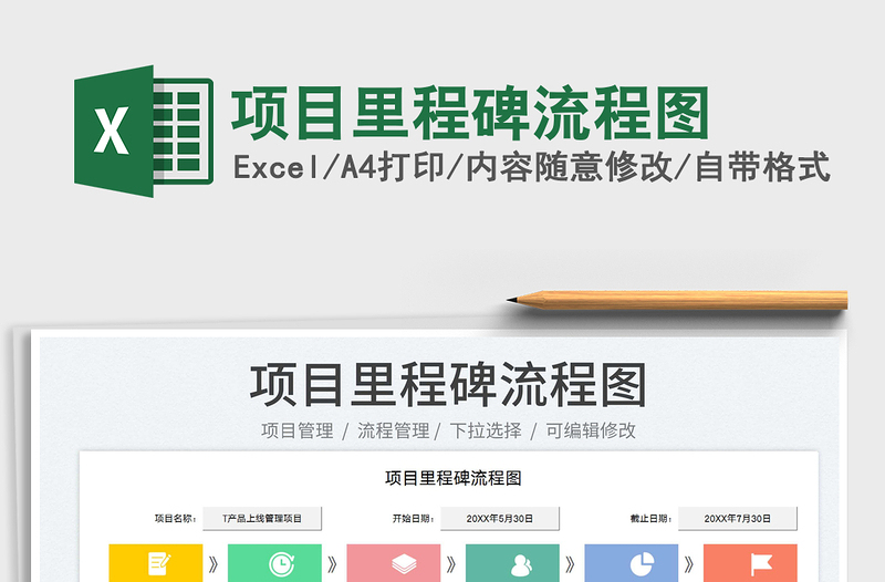 2023項目里程碑流程圖免費下載