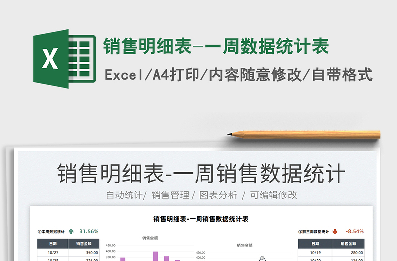 2022銷售明細(xì)表-一周數(shù)據(jù)統(tǒng)計(jì)表免費(fèi)下載