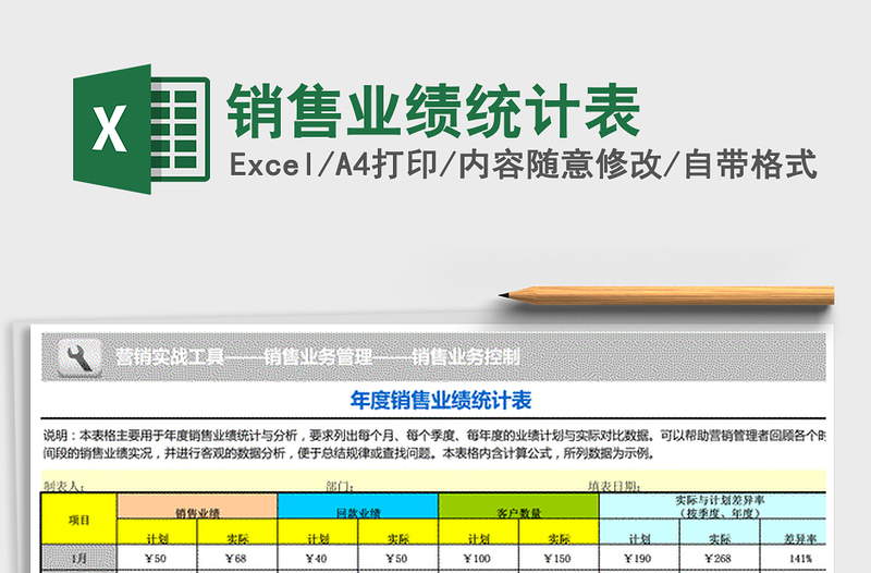 2021年销售业绩统计表