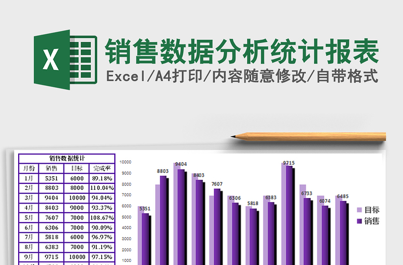 2021年销售数据分析统计报表