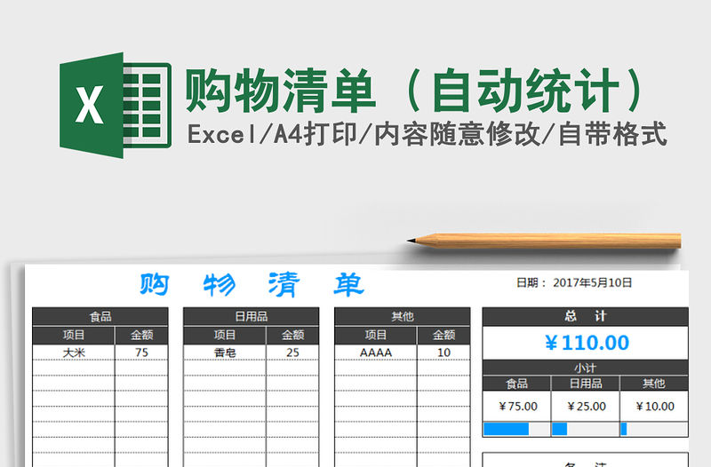 2021年購物清單（自動統計）