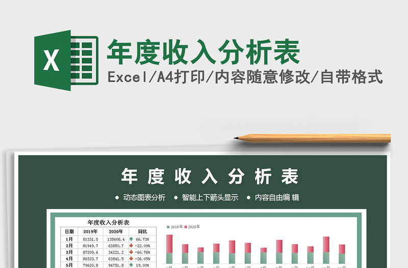 2021年年度收入分析表