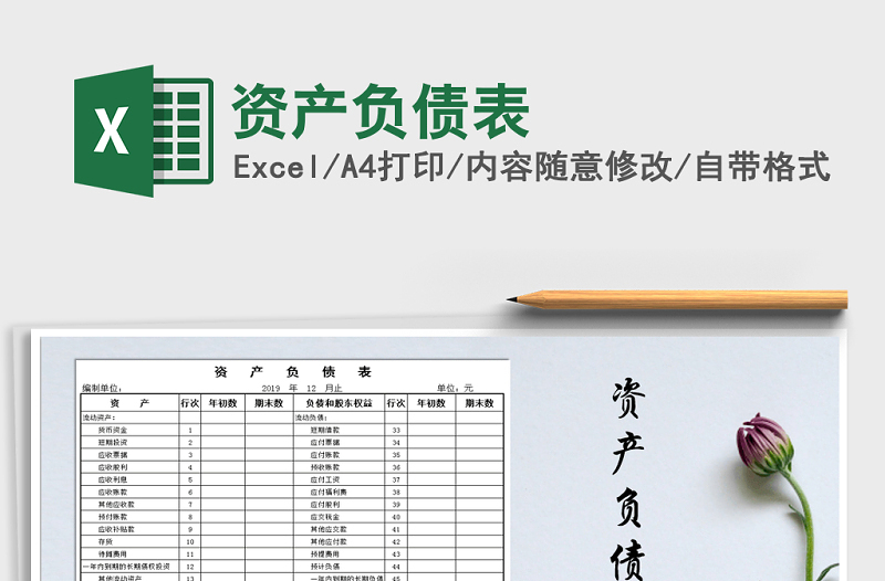 2021年資產(chǎn)負債表
