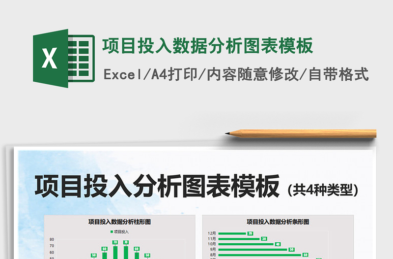 2022項目投入數(shù)據(jù)分析圖表模板免費(fèi)下載