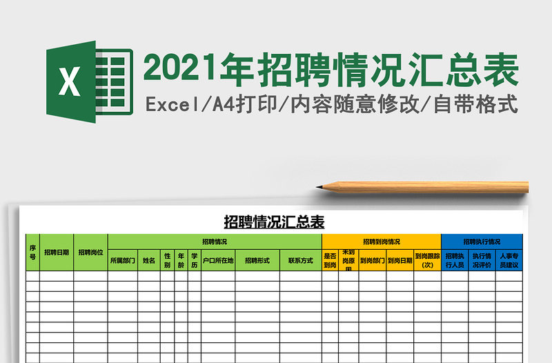 2021年招聘情況匯總表